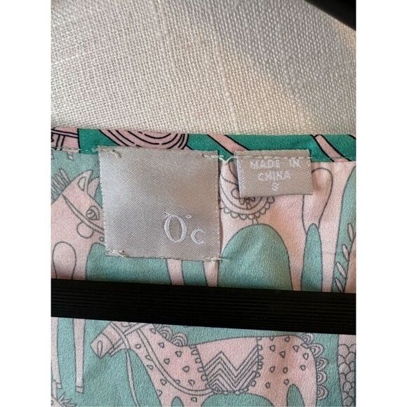 Zero Degrees Celsius Top Green Pink Size Small - Picture 5 of 9